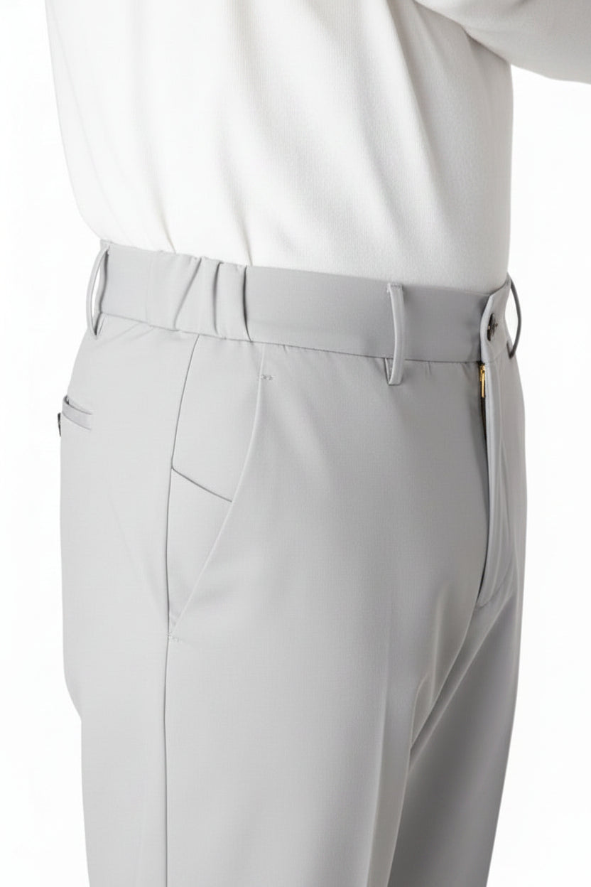 BERWICH MORELLO ELAX CRASOSILK CHALK TROUSER TX AMERICA VITA ELAST