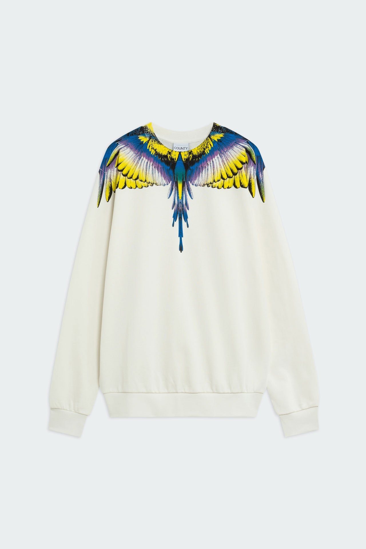 COUNTY OF MILAN F5CAMA SW061 013  SWEAT SHIRT ACQUILA BLU - Atelier Fratelli Carbè