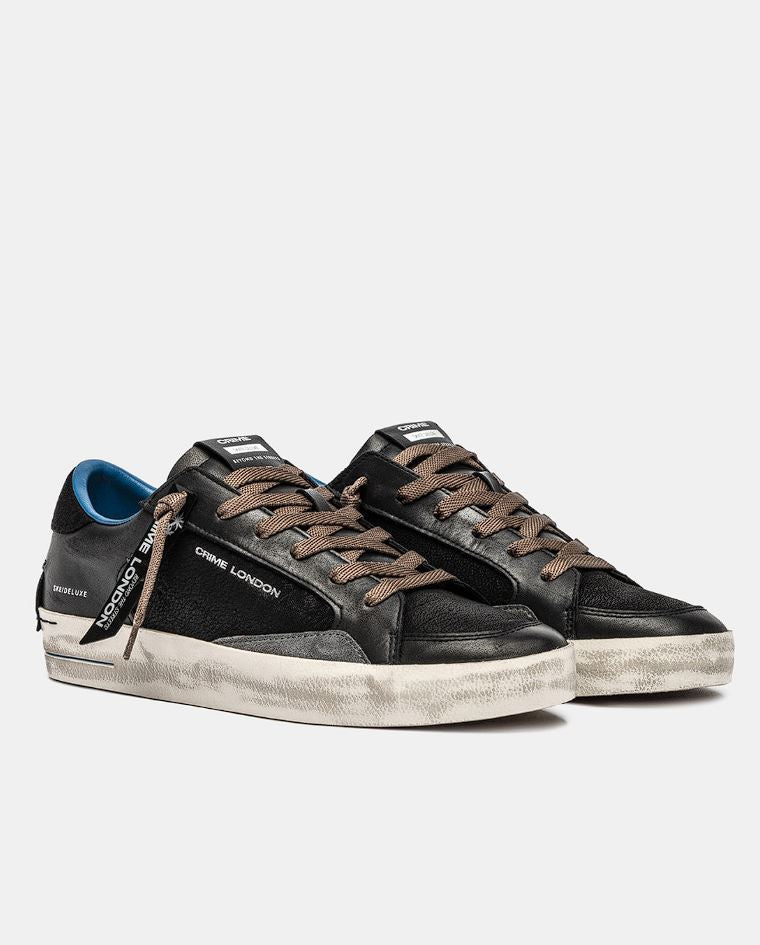 CRIME LONDON 11102AA8.20  SNEAKER SK8 DELUXE NIGHT BLACK - Atelier Fratelli Carbè