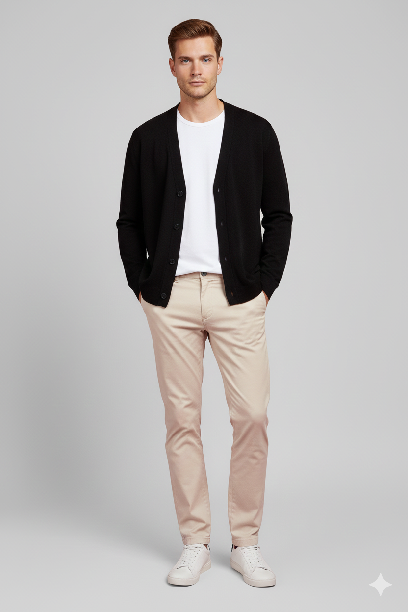 DIKTAT DK97007 BLU NOTTE CARDIGAN - Atelier Fratelli Carbè