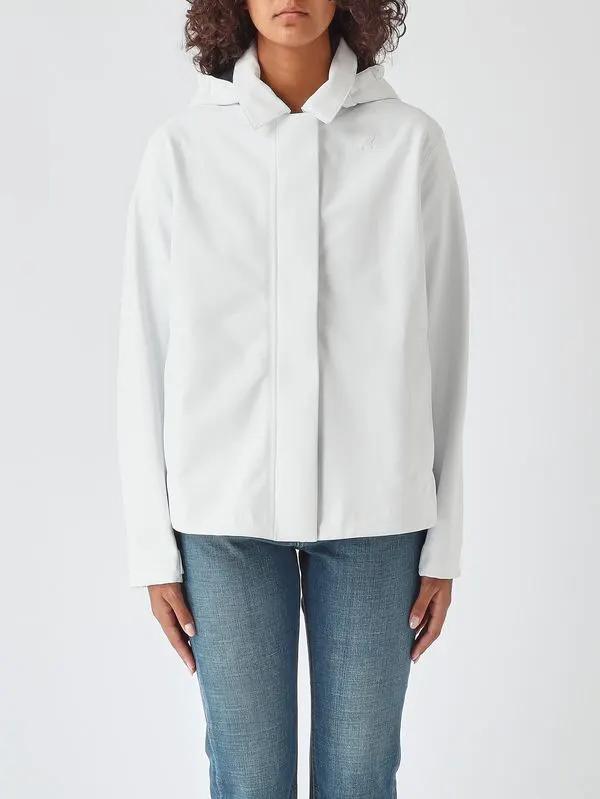 K-Way Giacca Donna Bleizou Bonded Bianco Naturale DD4 - Vista frontale intera