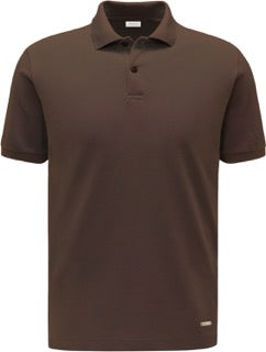 Maglietta polo HESKIMO HE1410008 Moro con colletto e bottoni, tessuto morbido e comodo, vista frontale.