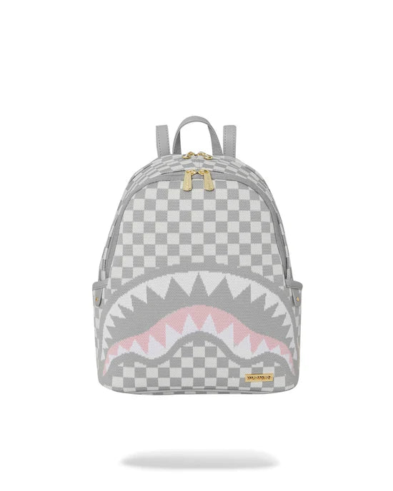 SPRAYGROUND B7849  BACKPACK KNIT SHARKS IN PARIS IN CREAM SAVAGE - Atelier Fratelli Carbè
