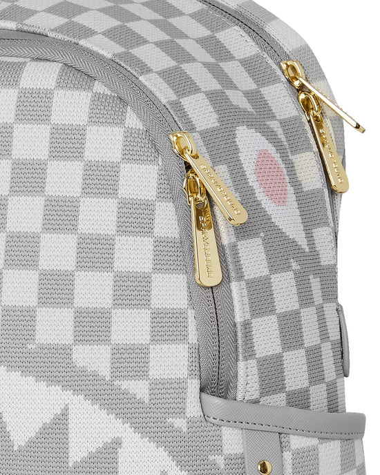 SPRAYGROUND B7849  BACKPACK KNIT SHARKS IN PARIS IN CREAM SAVAGE - Atelier Fratelli Carbè