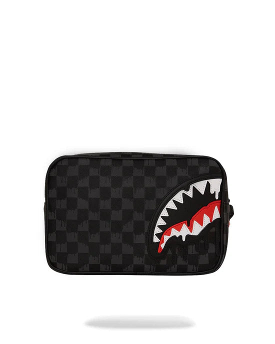 SPRAYGROUND B7968  CLUTCH DRIPPING SHARKS IN PARIS TOILETRY BRICK - Atelier Fratelli Carbè