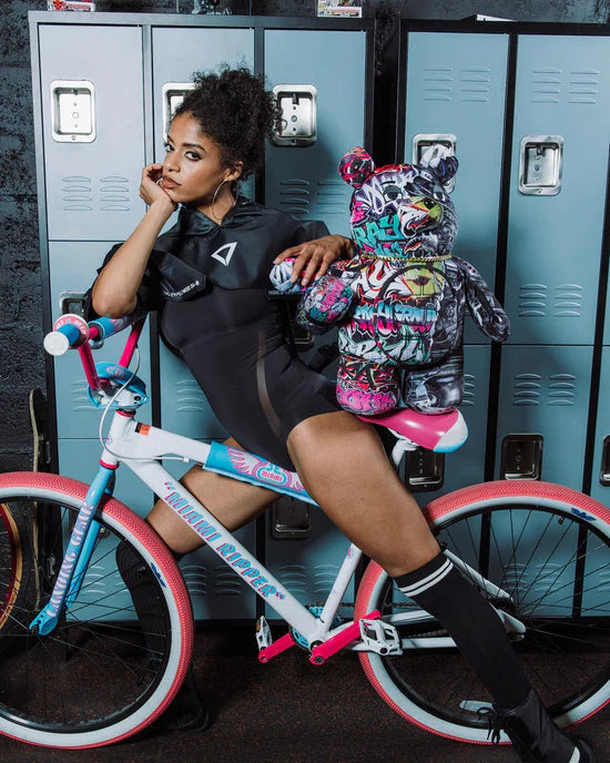 SPRAYGROUND B8052  BACKPACK SPLIT CYBERSHARK MONEYBEAR TEDDY BEAR - Atelier Fratelli Carbè