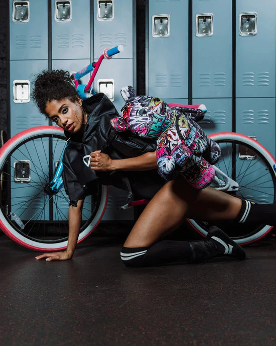 SPRAYGROUND B8052  BACKPACK SPLIT CYBERSHARK MONEYBEAR TEDDY BEAR - Atelier Fratelli Carbè