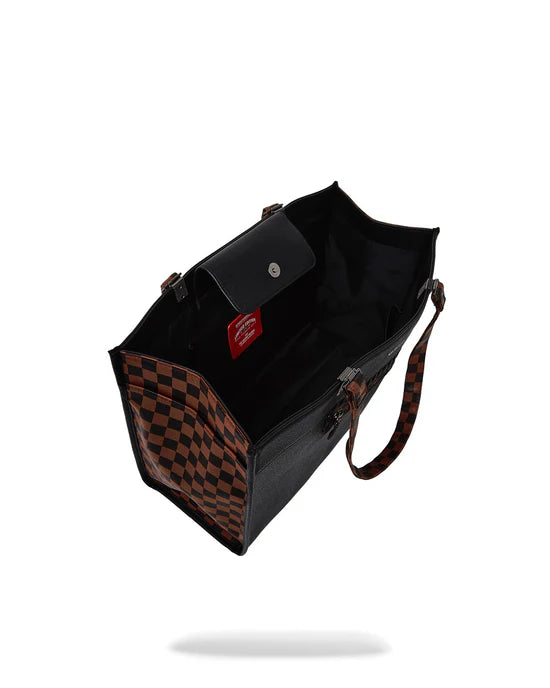 SPRAYGROUND T8020  SHOULDER BAG DOSE OF CHECK DEUX TORTUGA TOTE - Atelier Fratelli Carbè