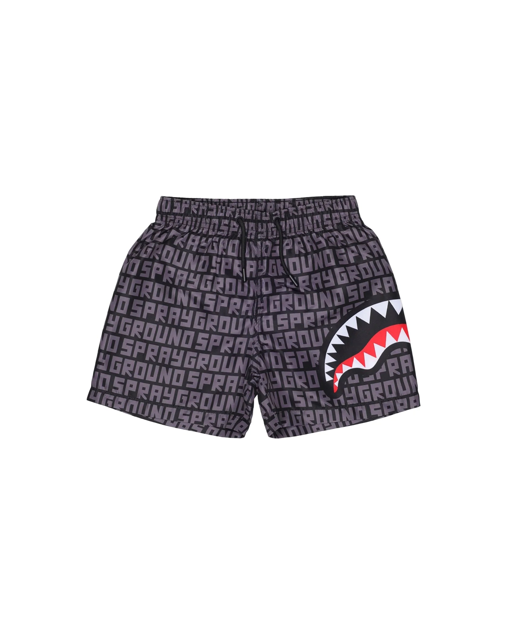 SPRAYGROUND SP917GREY SWIM SUIT SHARK CENTRAL INFINITY SWIM TRUNKS GRY