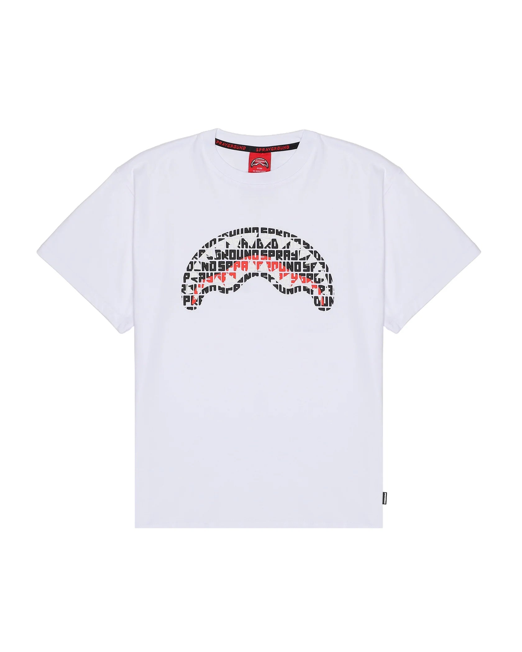 SPRAYGROUND SP858WHT  T-SHIRT INFINITY SHARK REGULAR WHITE