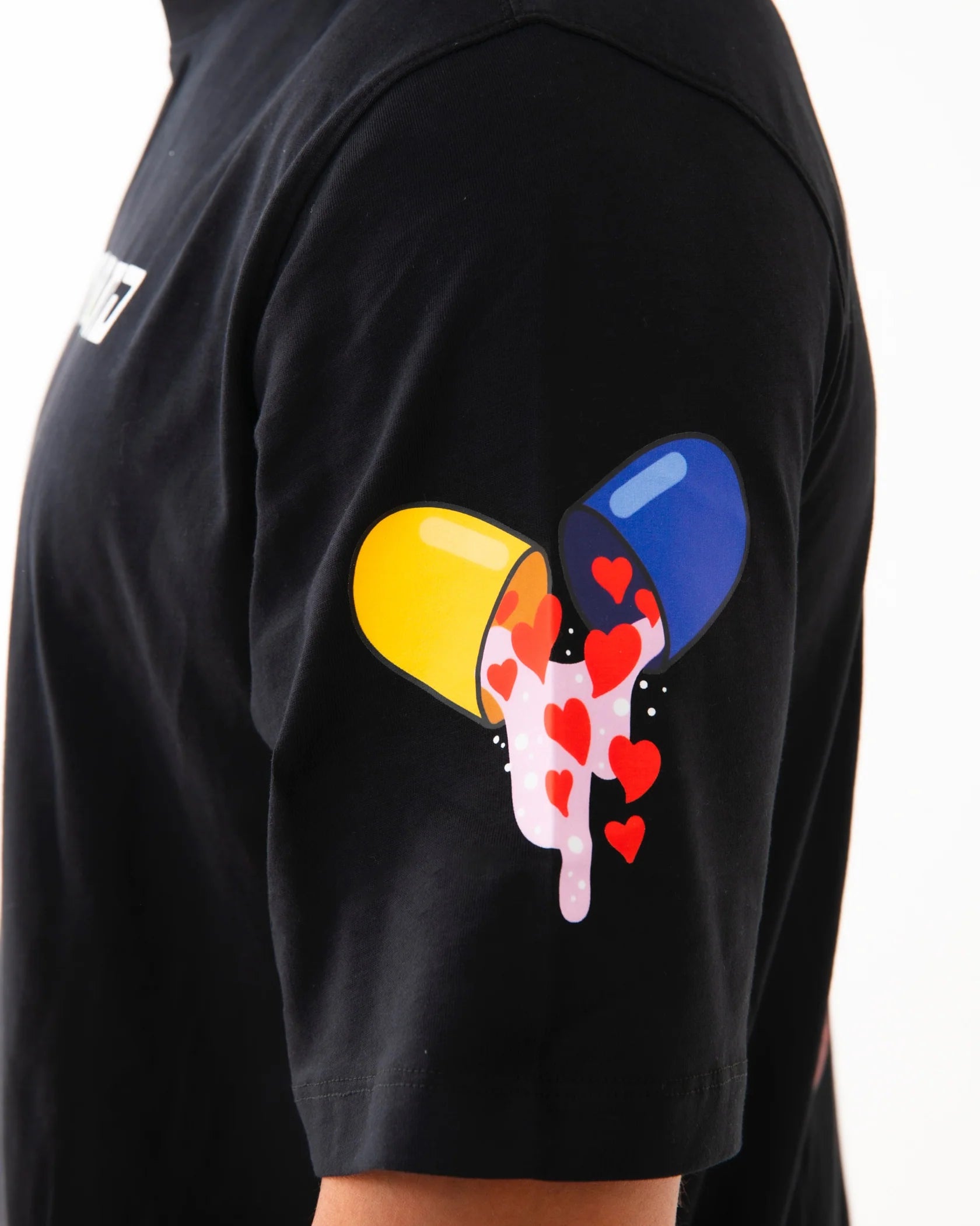 SPRAYGROUND SP861BLK  T-SHIRT WTF SKULL VOER T-SHIRT BLK