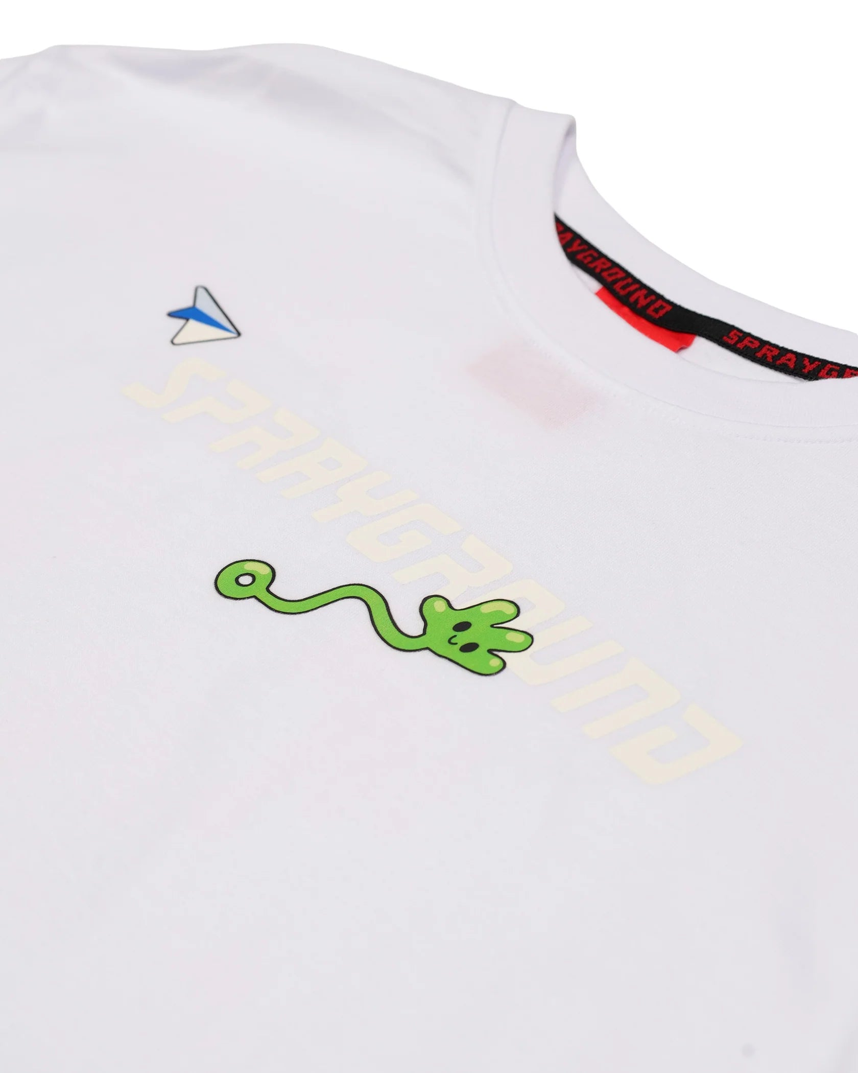 SPRAYGROUND SP861WHT T-SHIRT WTF SKULL VOER T-SHIRT WHT