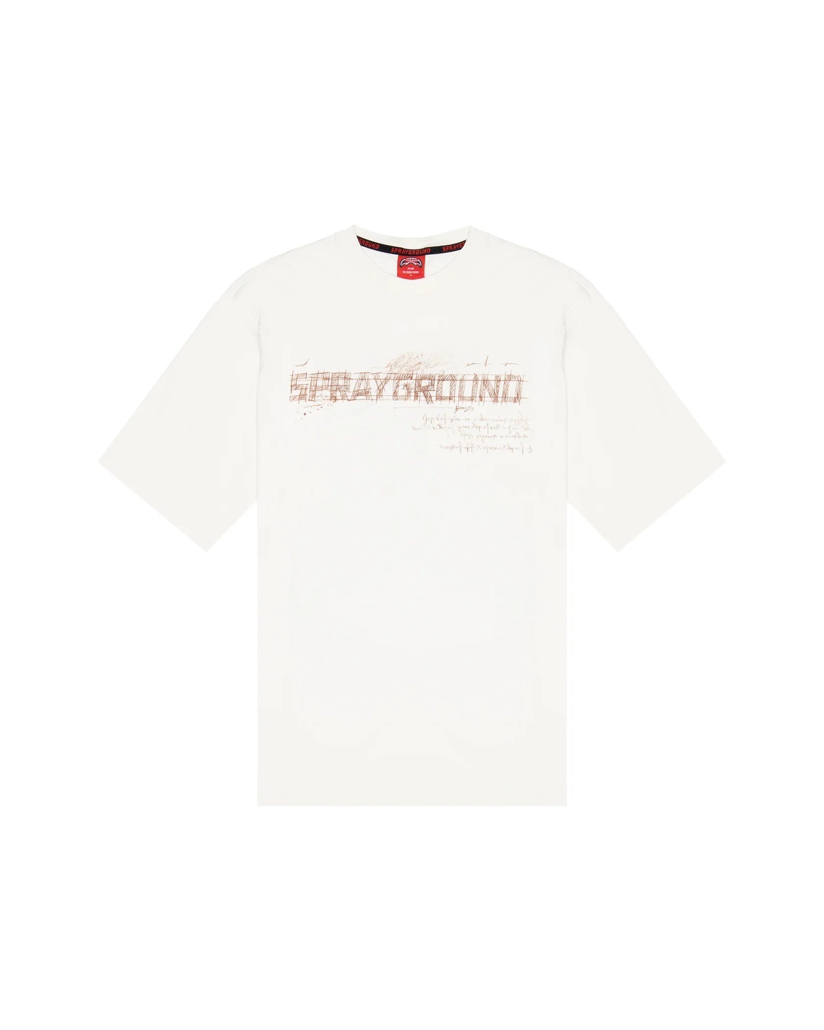 SPRAYGROUND SP869IVO  T-SHIRT DIABLO BEAR RENAISSANCE OVER IVORY
