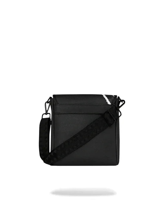 SPRAYGROUND B9349 CROSS BODY CENTER RIP REVEALING GRAY CHECK MESSENGER SLING by SPRAYGROUND