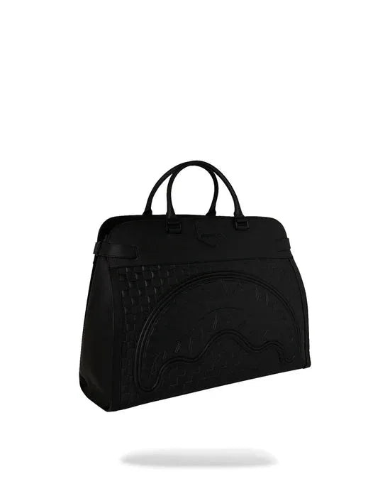 SPRAYGROUND T9556 SHOULDER BAG RAISED CHECK BRIEFCASE BAG by SPRAYGROUND