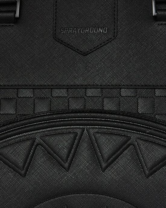 SPRAYGROUND T9556 SHOULDER BAG RAISED CHECK BRIEFCASE BAG by SPRAYGROUND