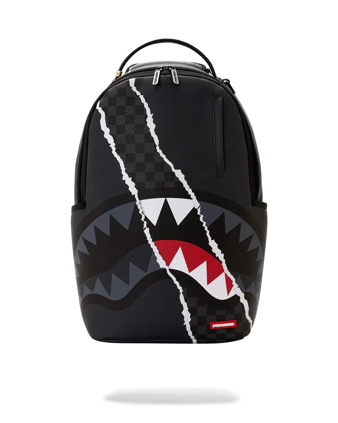 SPRAYGROUND B8502  BACKPACK CENTER RIP REVEALING GRAY CHECK BACKPACK