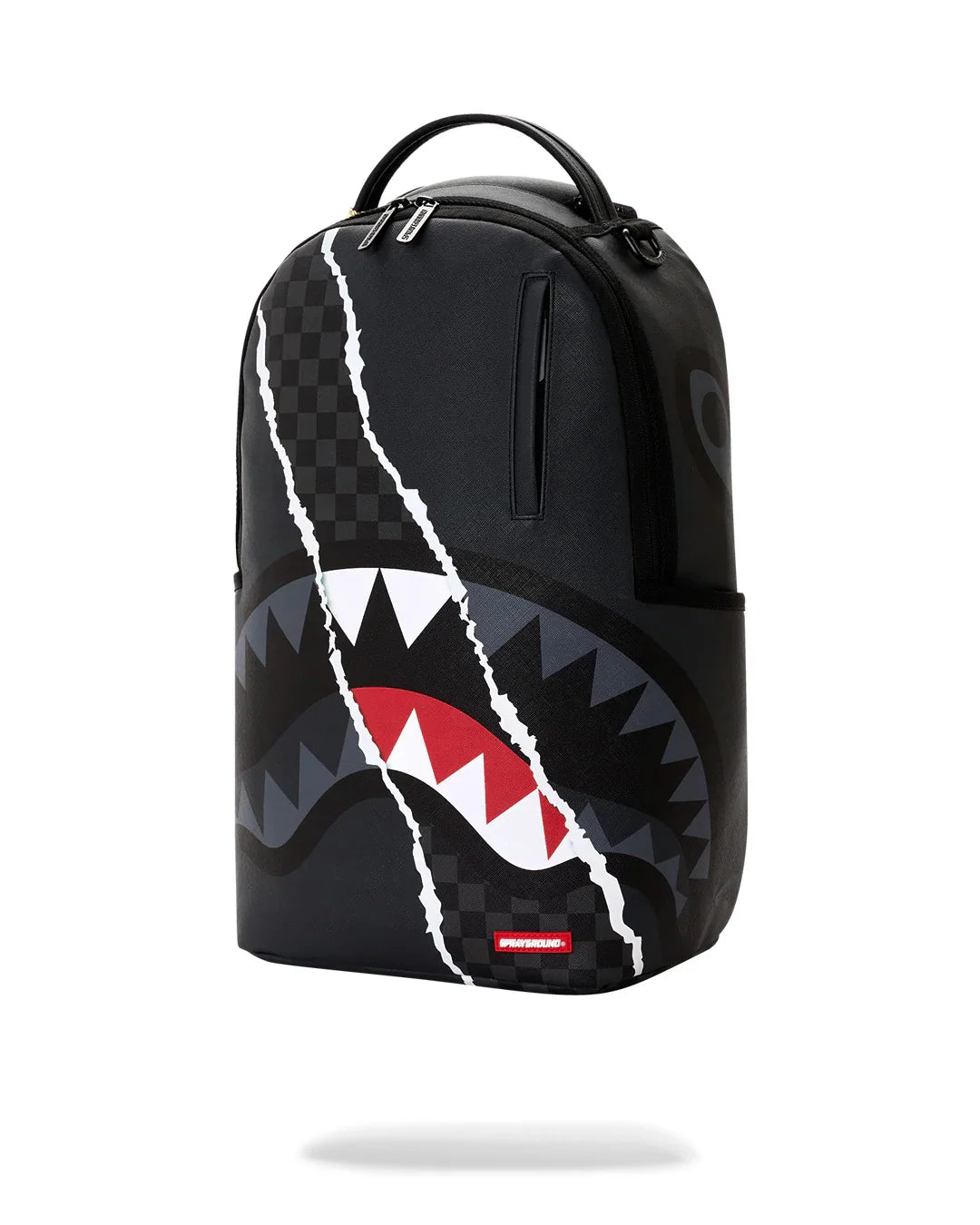 SPRAYGROUND B8502  BACKPACK CENTER RIP REVEALING GRAY CHECK BACKPACK