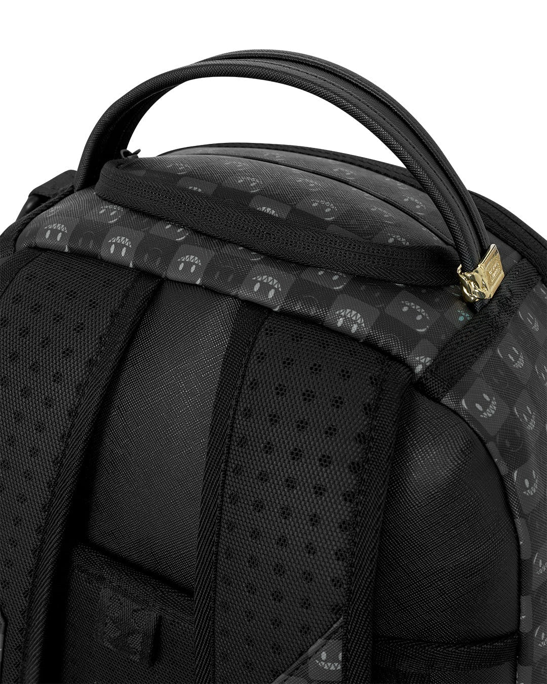 SPRAYGROUND B8633  BACKPACK SHARKS IN PARIS WTF BUBBLY BLACK CHECK BACKPACK