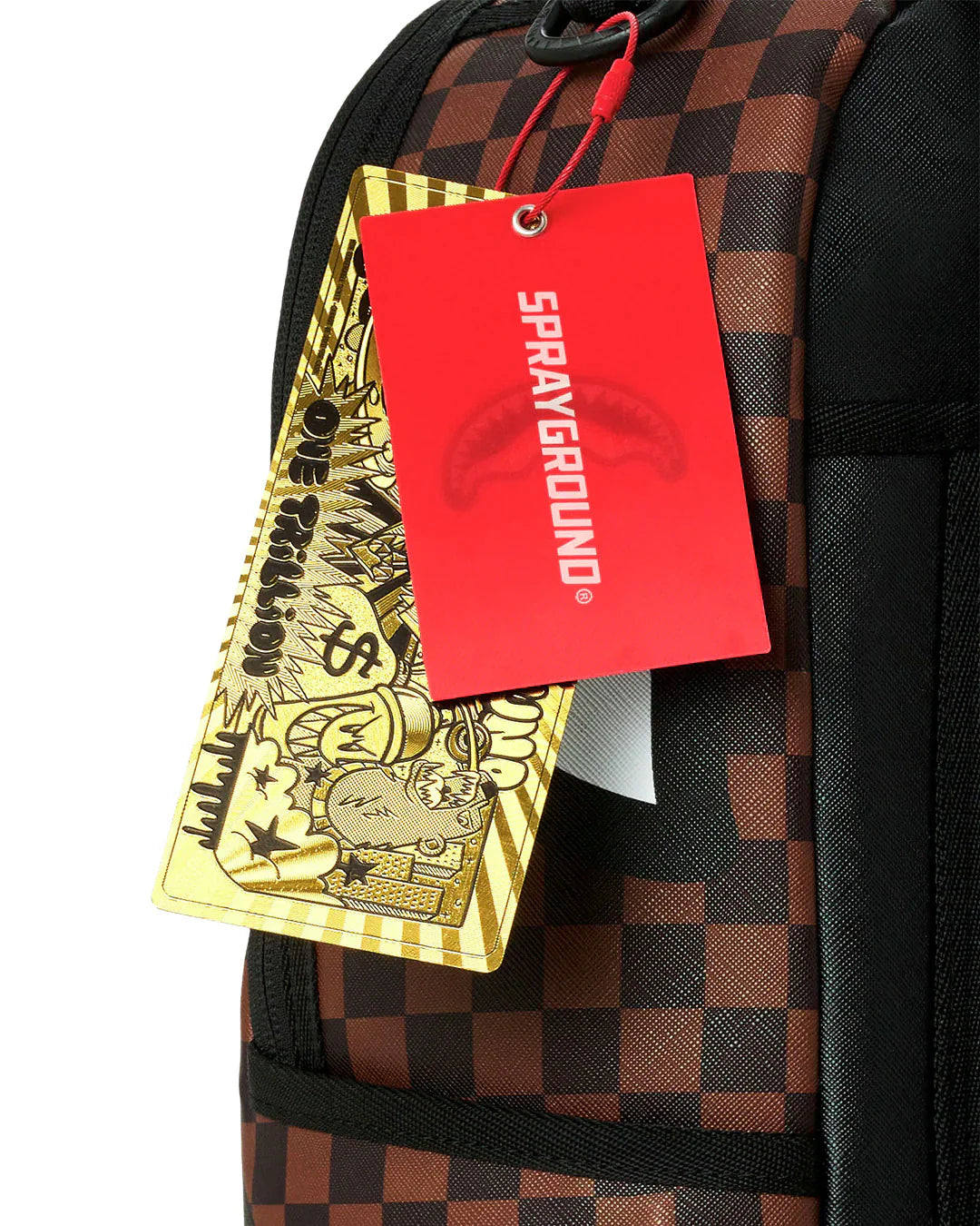 SPRAYGROUND B9250  BACKPACK SHARKS IN PARIS GOLD DRIP BACKPACK