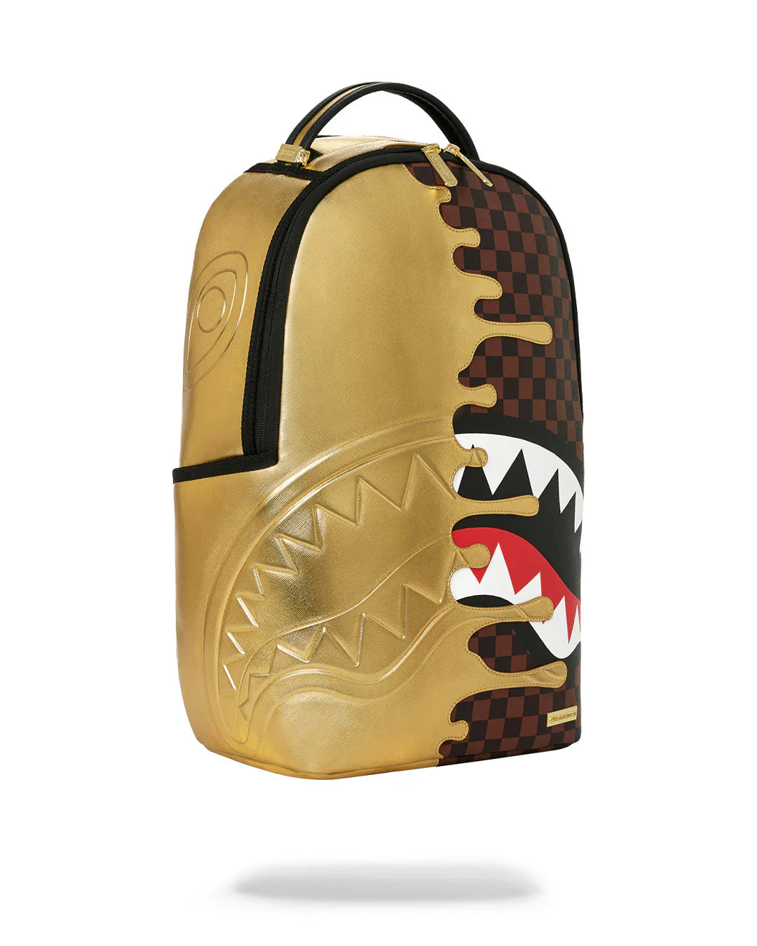 SPRAYGROUND B9250  BACKPACK SHARKS IN PARIS GOLD DRIP BACKPACK