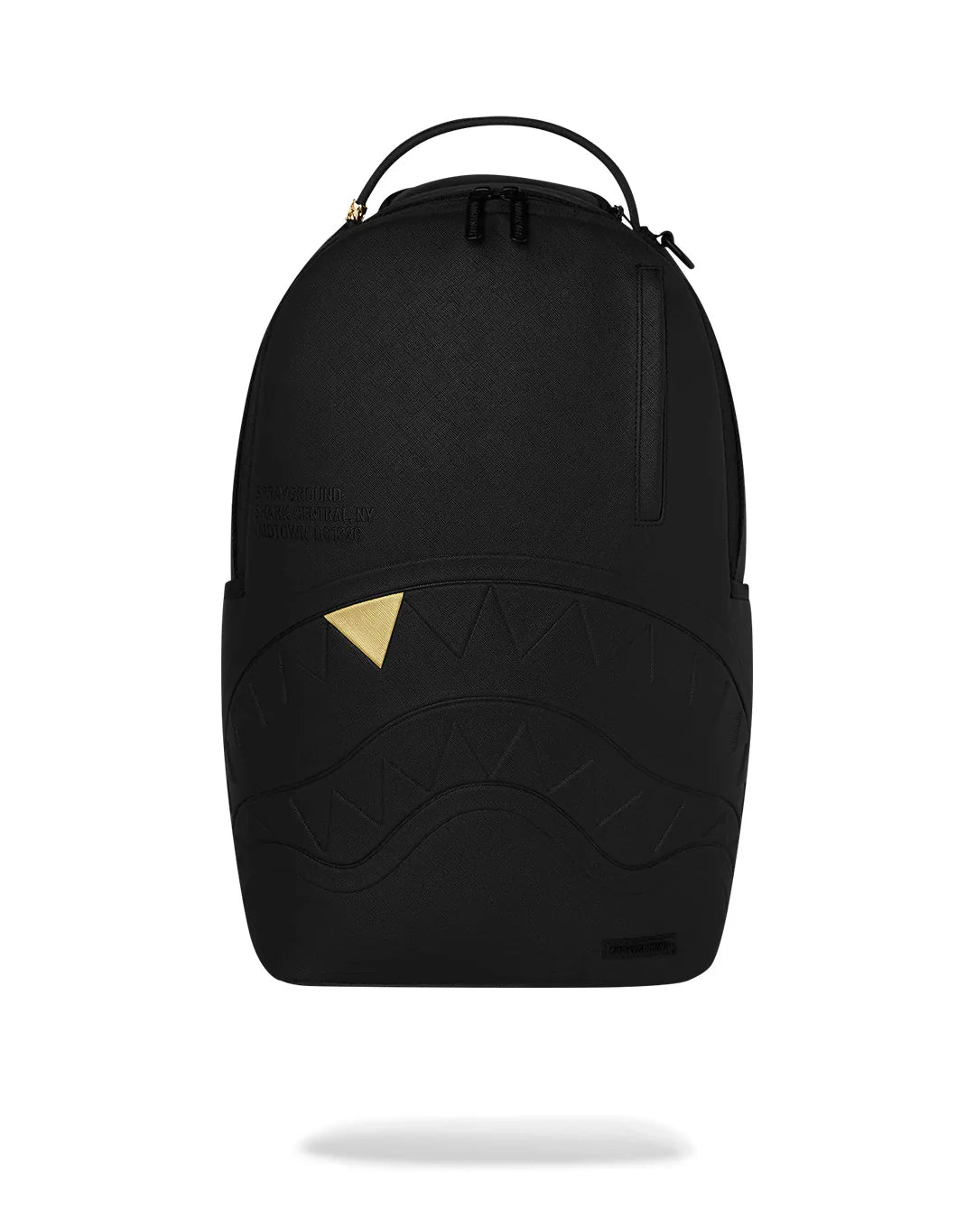 SPRAYGROUND B9325  BACKPACK BLACKED OUT EMBOSSED GOLD TOOTH BACKPACK