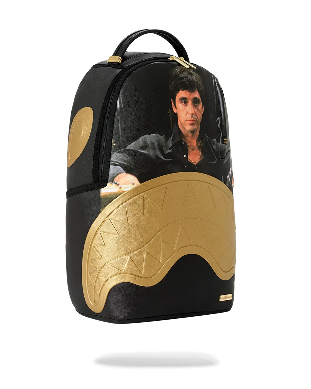 SPRAYGROUND B9555  BACKPACK SCARFACE GOLD EMBOSSED BACKPACK