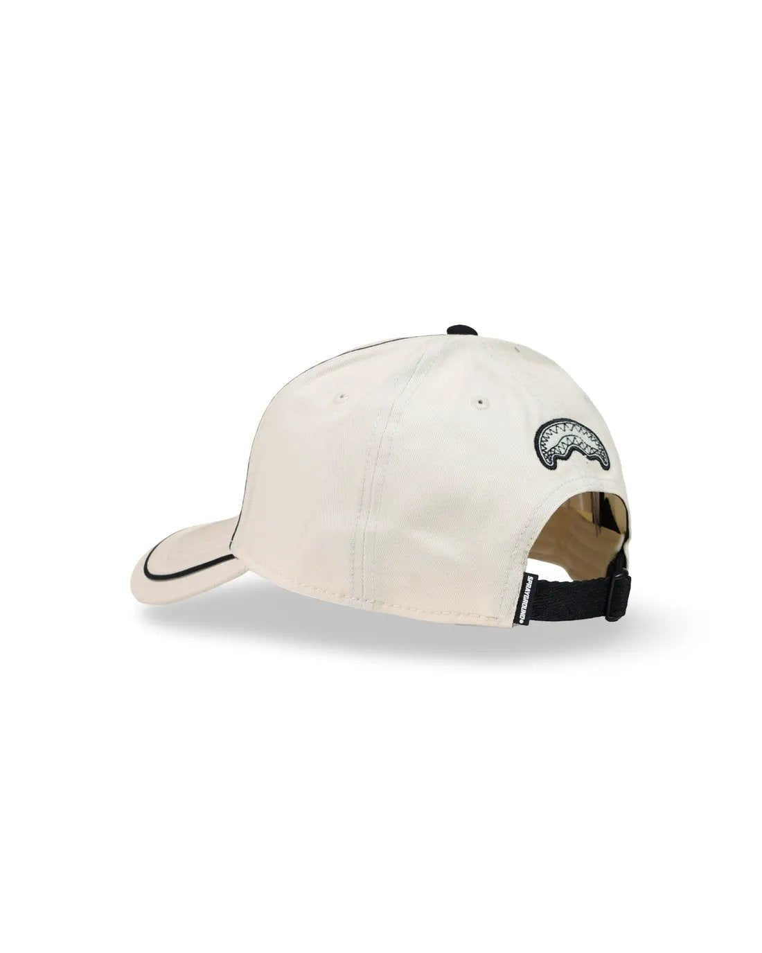 Sprayground Pure Cap Cream interno e nastrature di rinforzo