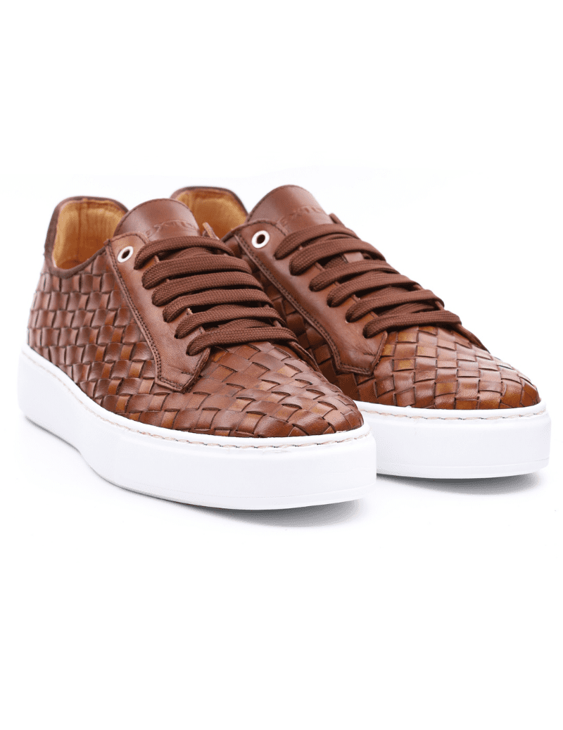 EXTON 526 CROKE INTRECCIATO CUOIO  GENERIC SHOE F.DO CASSETTO INTRECCIATA
