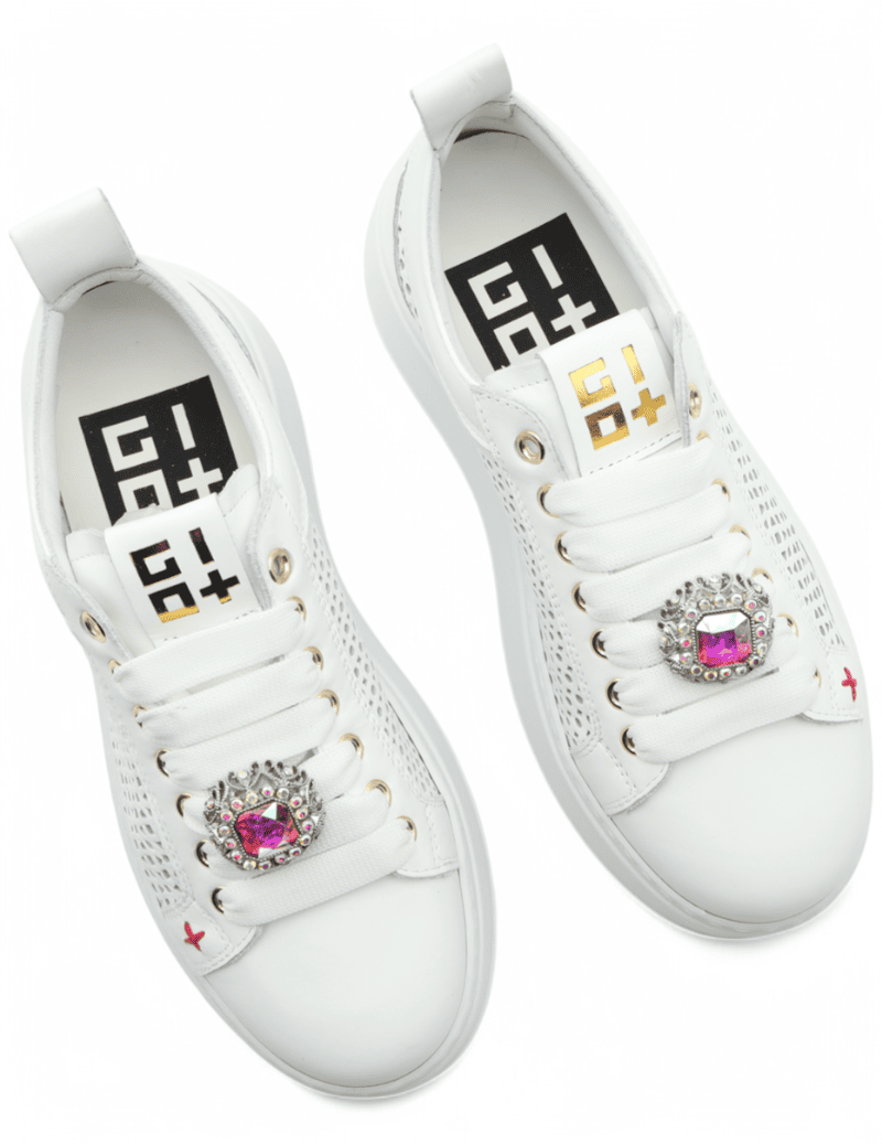 GIO+ PIA330A  SNEAKER COMBI WHITE /VIPERIAN - Atelier Fratelli Carbè