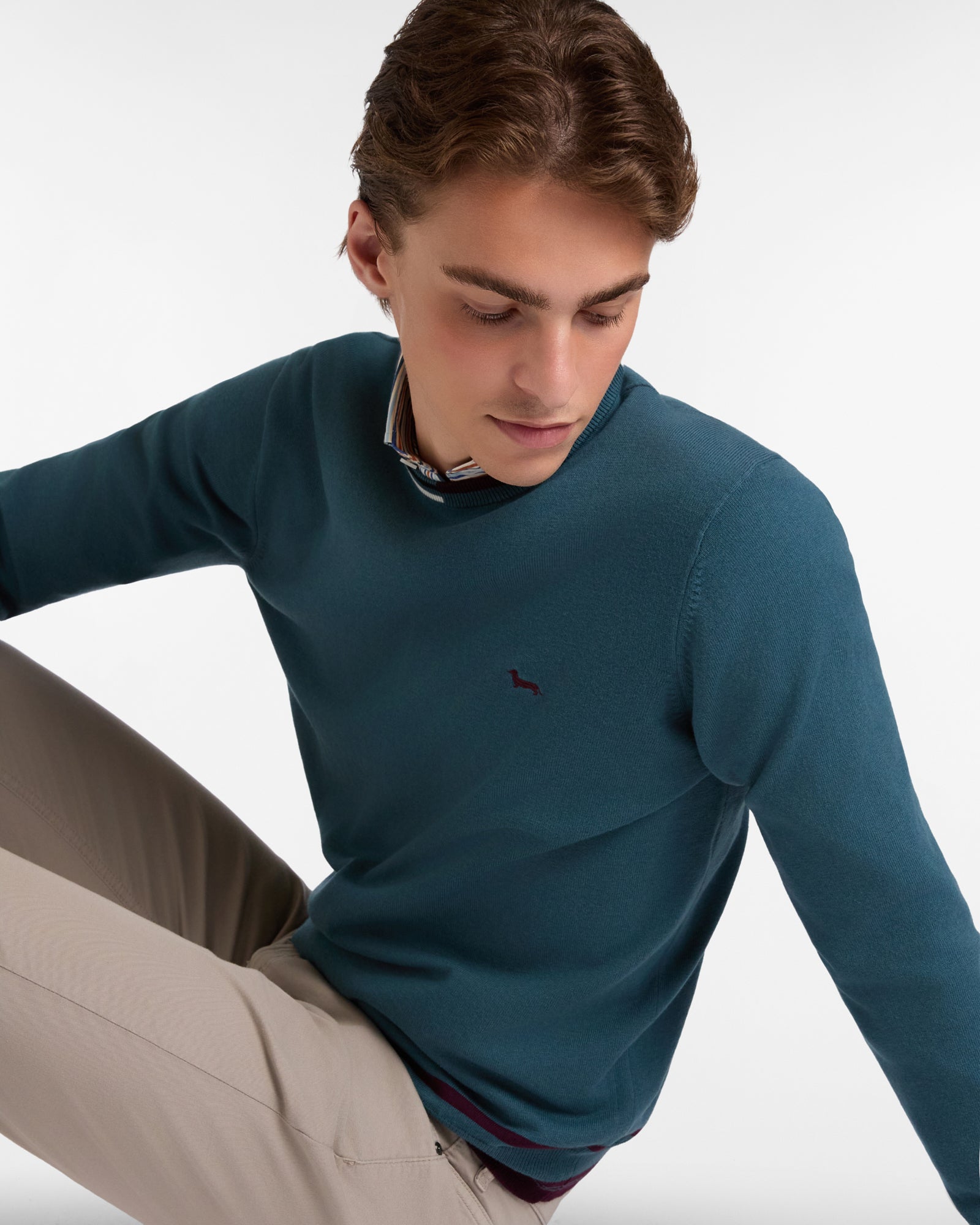 Harmont&Blaine HRP829030788 843  KNIT PARICOLLO DETTAGLI COLOR BLOCK - Atelier Fratelli Carbè