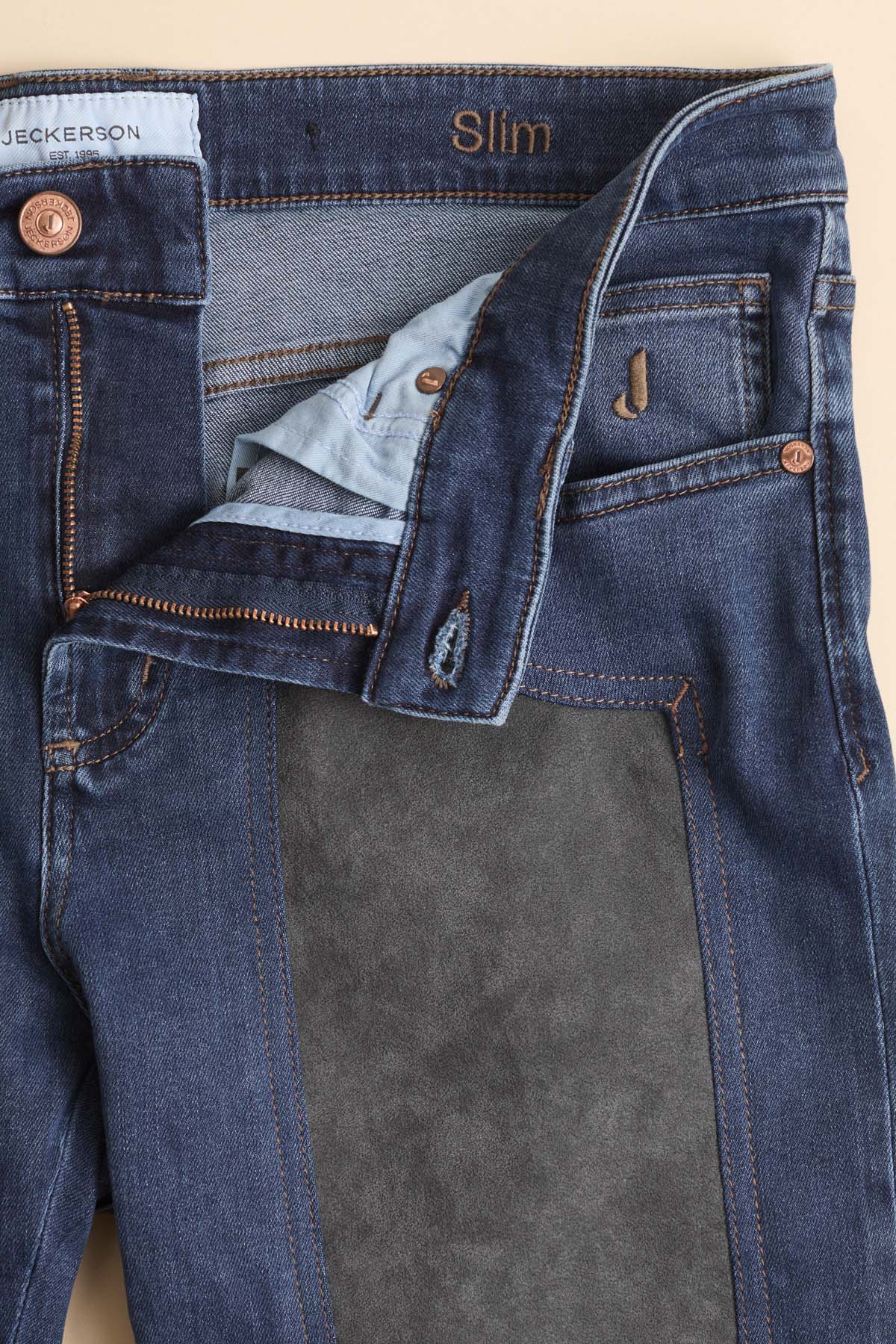 JECKERSON JEANS JOHN 5 Tasche Toppa Slim Fit - Atelier Fratelli Carbè