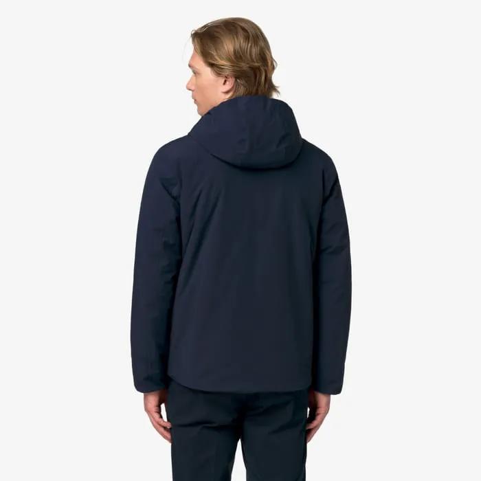 K-Way K6128VW DB7 - Jack St Warm Double, vista posteriore e reversibilità