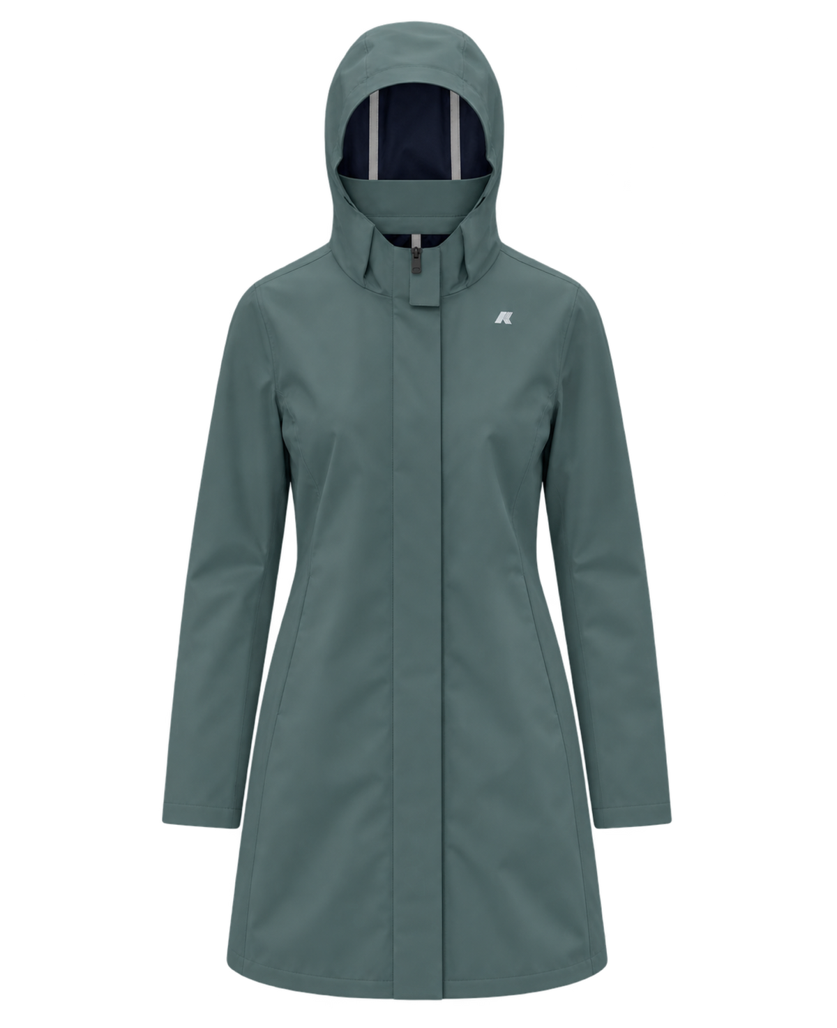 K-WAY Mathy Bonded K2148BW (D0M) - Green Balsam / Blue Dept, vista frontale