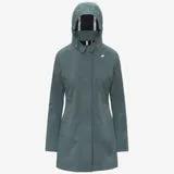K-WAY Mathy Bonded K2148BW (D0M) - Green Balsam / Blue Dept, thumbnail con cappuccio