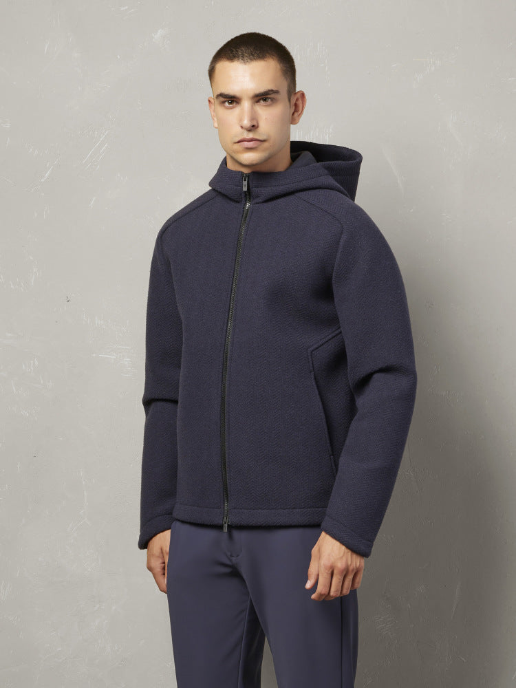 MACRON MCH FCF FRANCESCO NAV  HOODIE FRANCESCO HOODED JACKET - Atelier Fratelli Carbè
