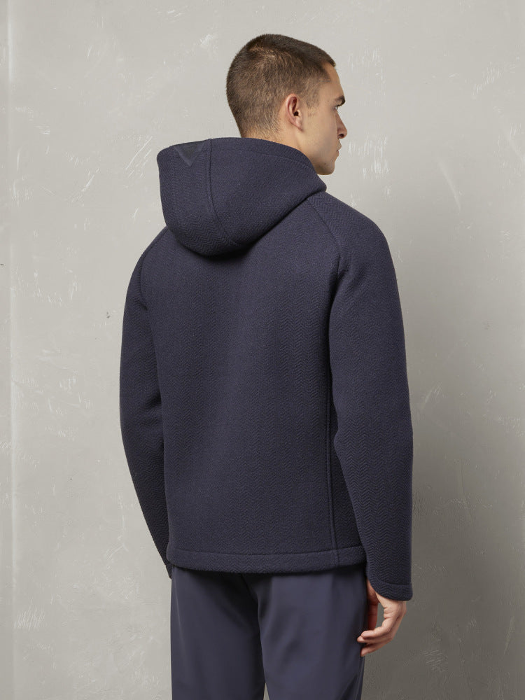 MACRON MCH FCF FRANCESCO NAV  HOODIE FRANCESCO HOODED JACKET - Atelier Fratelli Carbè
