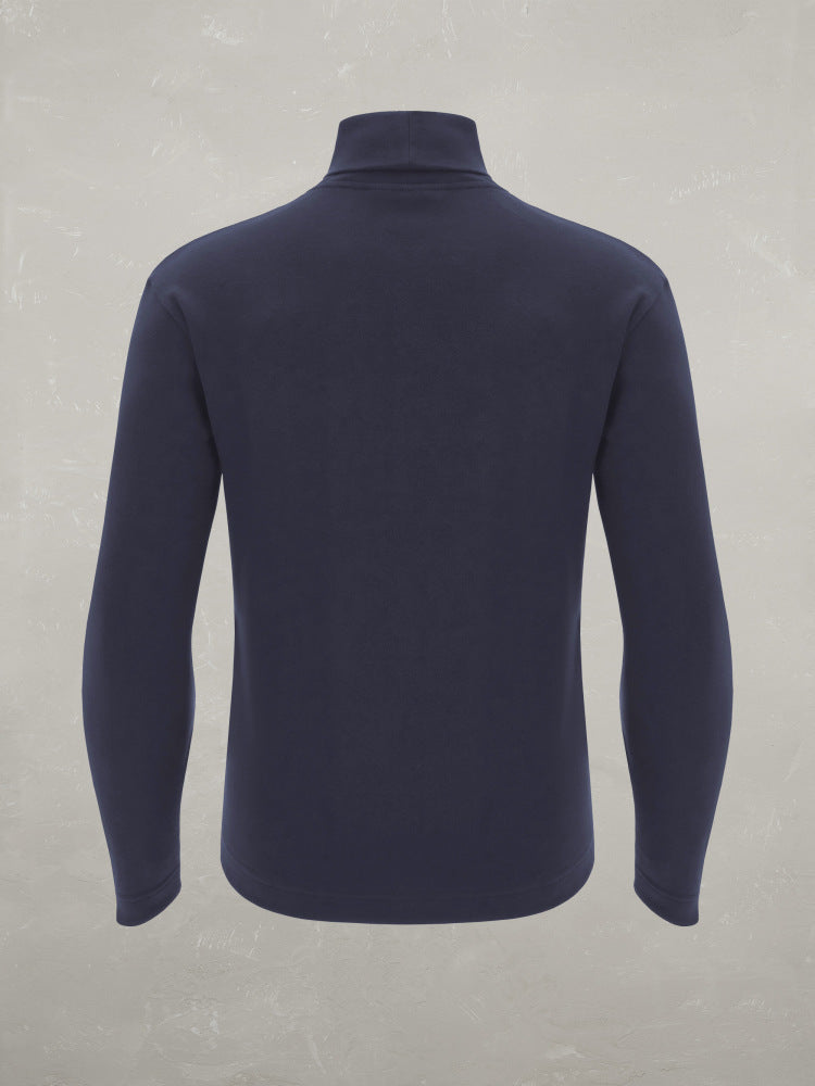 MACRON MCH FCF SCOTTIE HIGH NECK NAVY  TURTLENECK KNIT CICLISTA COT - Atelier Fratelli Carbè