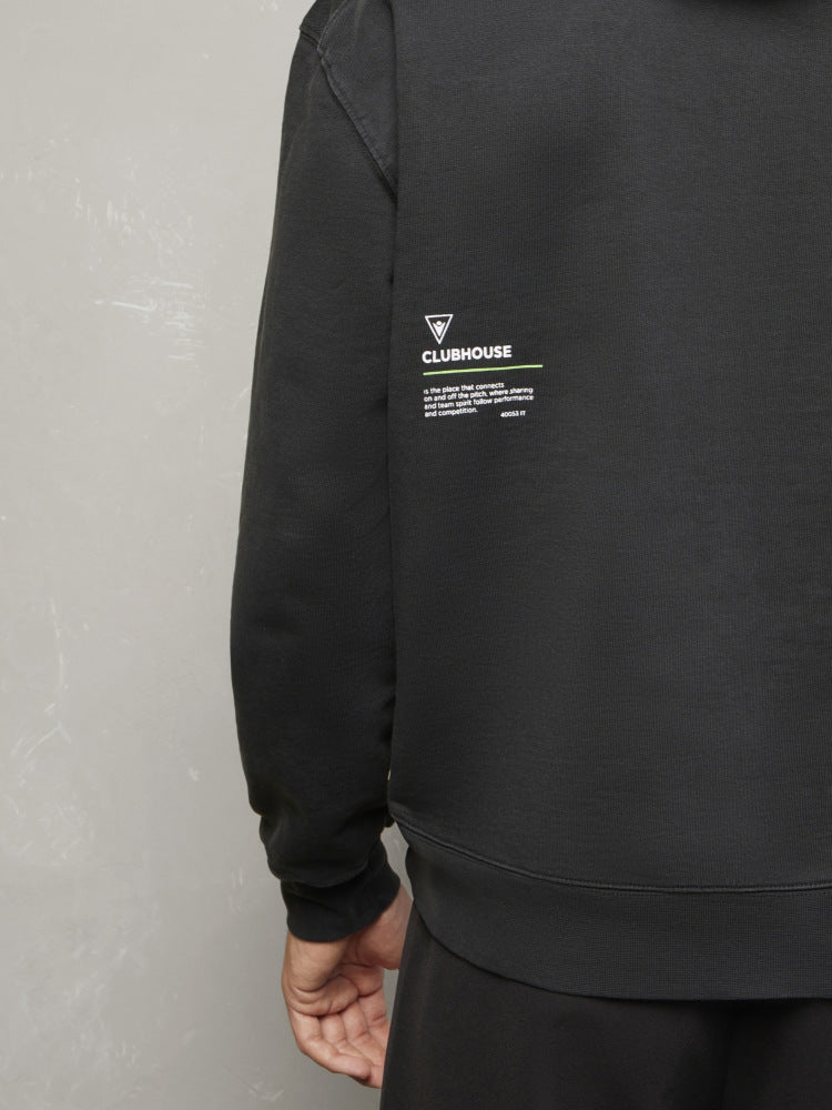 MACRON MCH CF LEWIS HOODIE HLF BLACK  HOODIE LEWIS HOODIE HLF BLACK - Atelier Fratelli Carbè