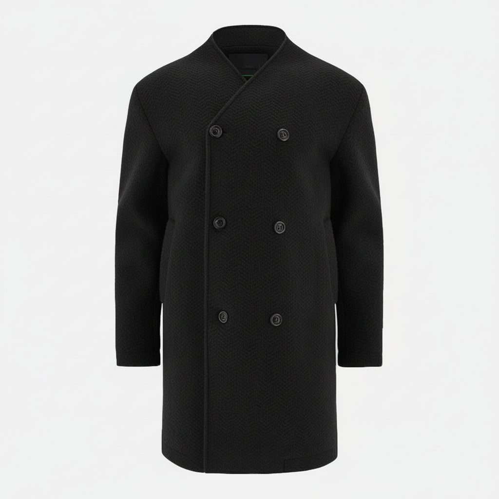 MACRON MCH FCF KARL BLK  COAT KARL COAT BLK - Atelier Fratelli Carbè