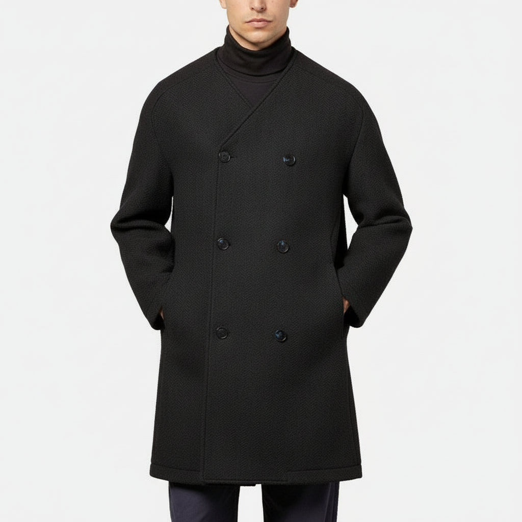 MACRON MCH FCF KARL BLK  COAT KARL COAT BLK - Atelier Fratelli Carbè