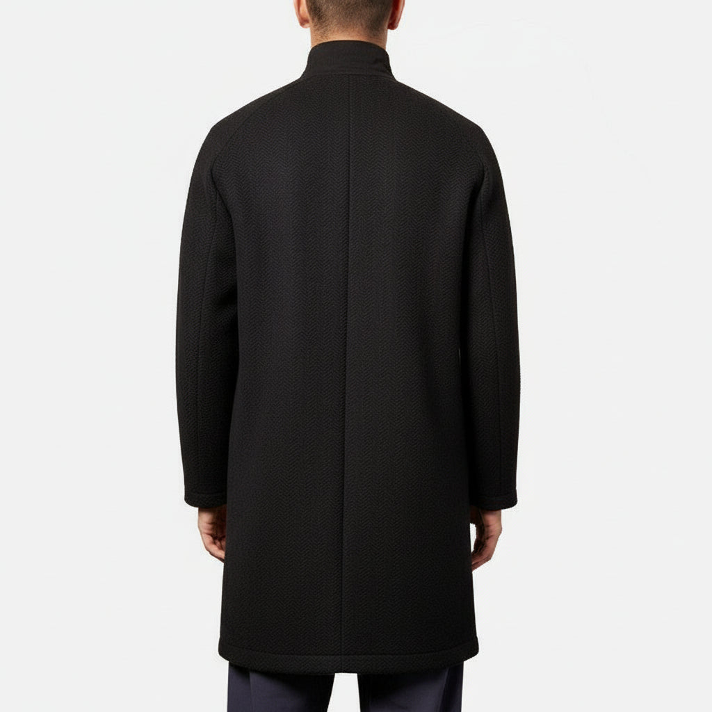 MACRON MCH FCF KARL BLK  COAT KARL COAT BLK - Atelier Fratelli Carbè