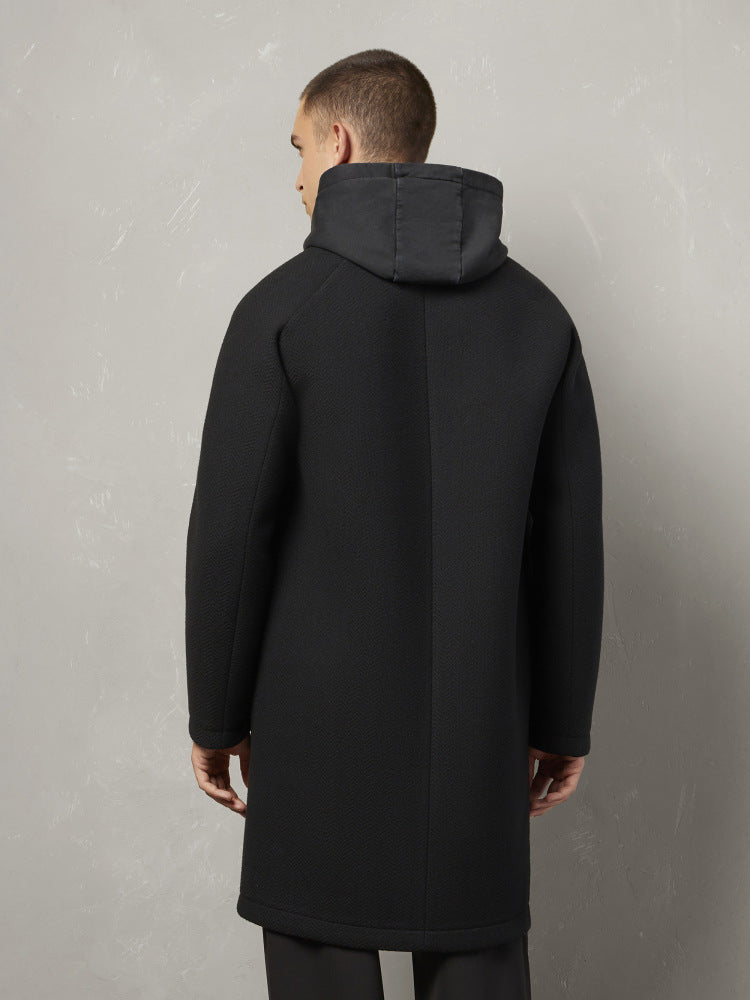 MACRON MCH FCF KARL BLK  COAT KARL COAT BLK - Atelier Fratelli Carbè