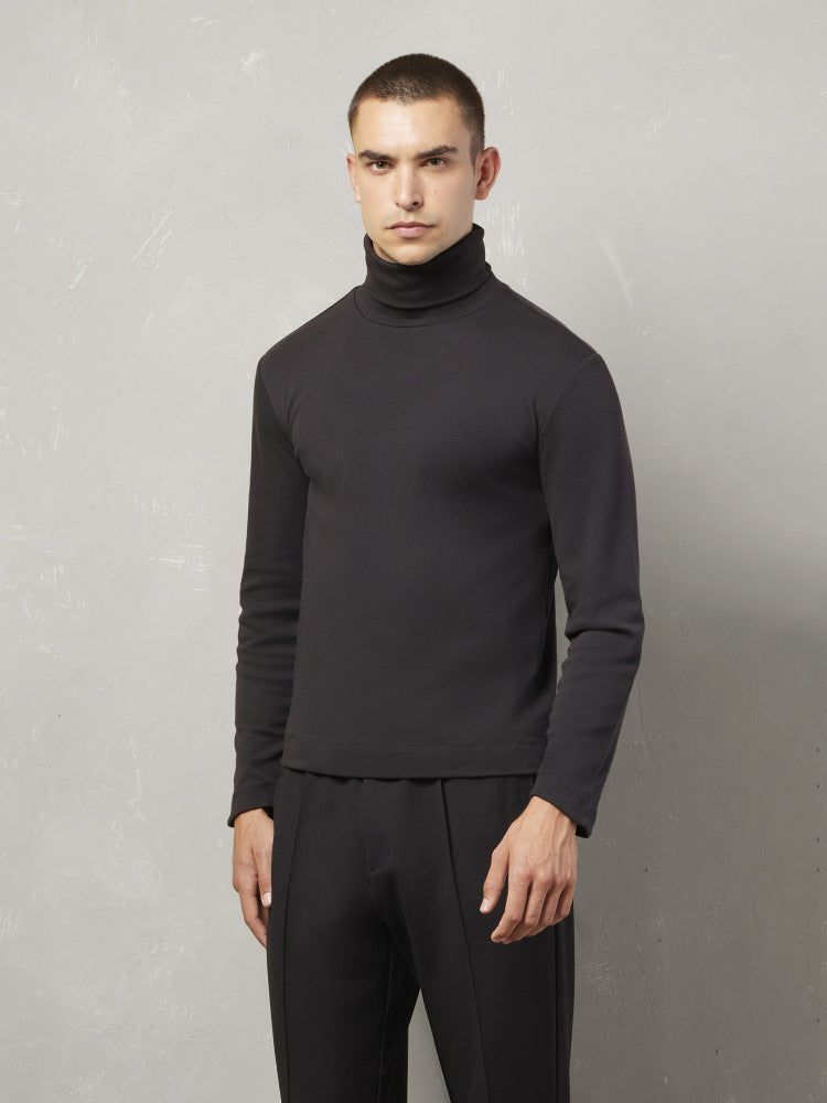 MACRON MCH FCF SCOTTIE HIGH NECK  BLK  TURTLENECK KNIT CICLISTA COT - Atelier Fratelli Carbè