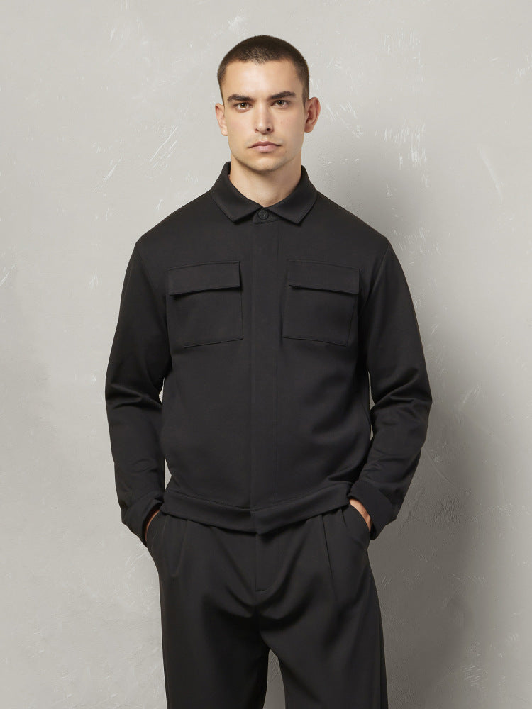 MACRON MCH FCF TESEO  BLK  SHIRT TECH OVERSHIRT - Atelier Fratelli Carbè