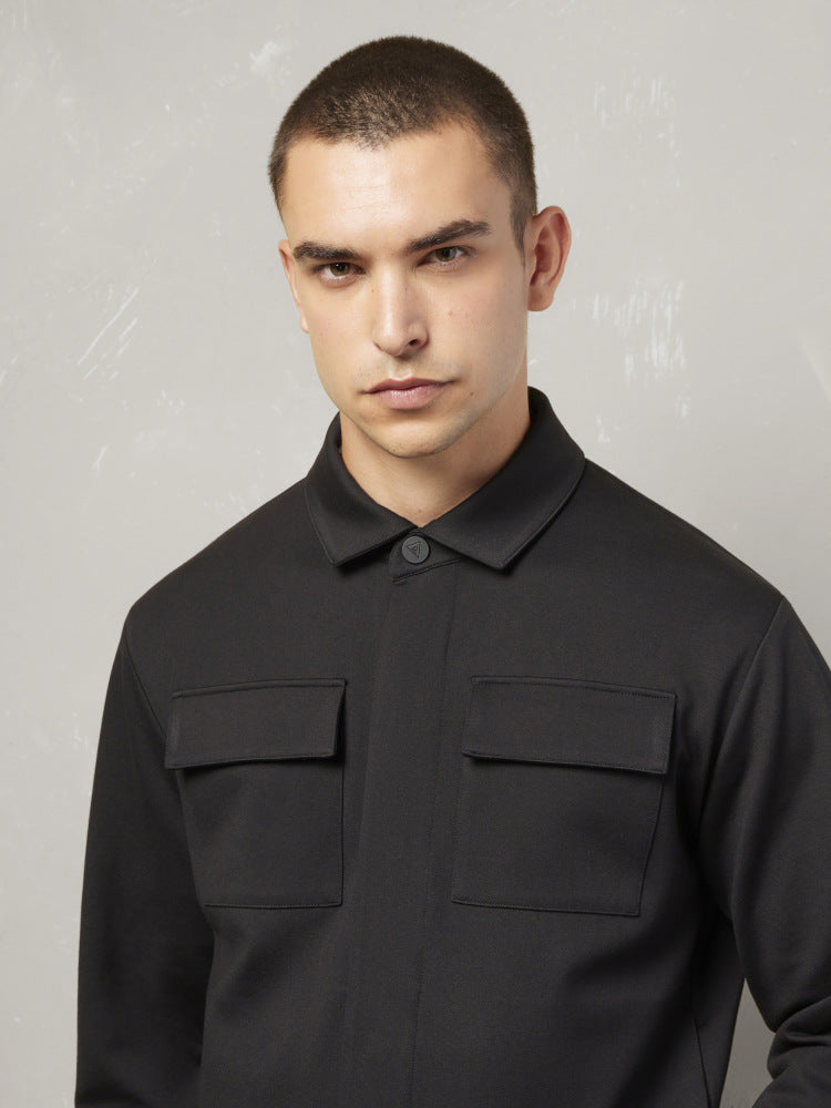 MACRON MCH FCF TESEO  BLK  SHIRT TECH OVERSHIRT - Atelier Fratelli Carbè