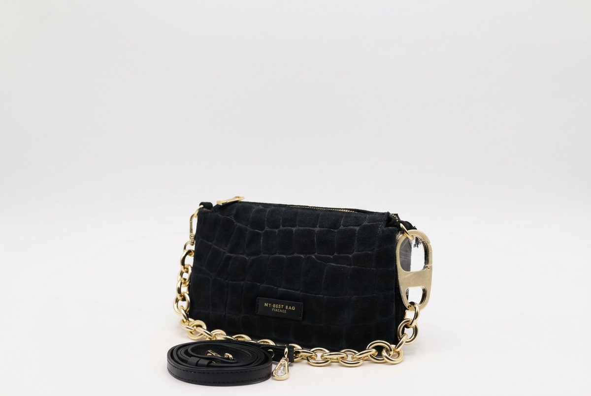 MY BEST BAG FIRENZE F2-MYB-3029L-S02 HAND BAG REFLEX CROCO SUEDE by MY BEST BAG FIRENZE