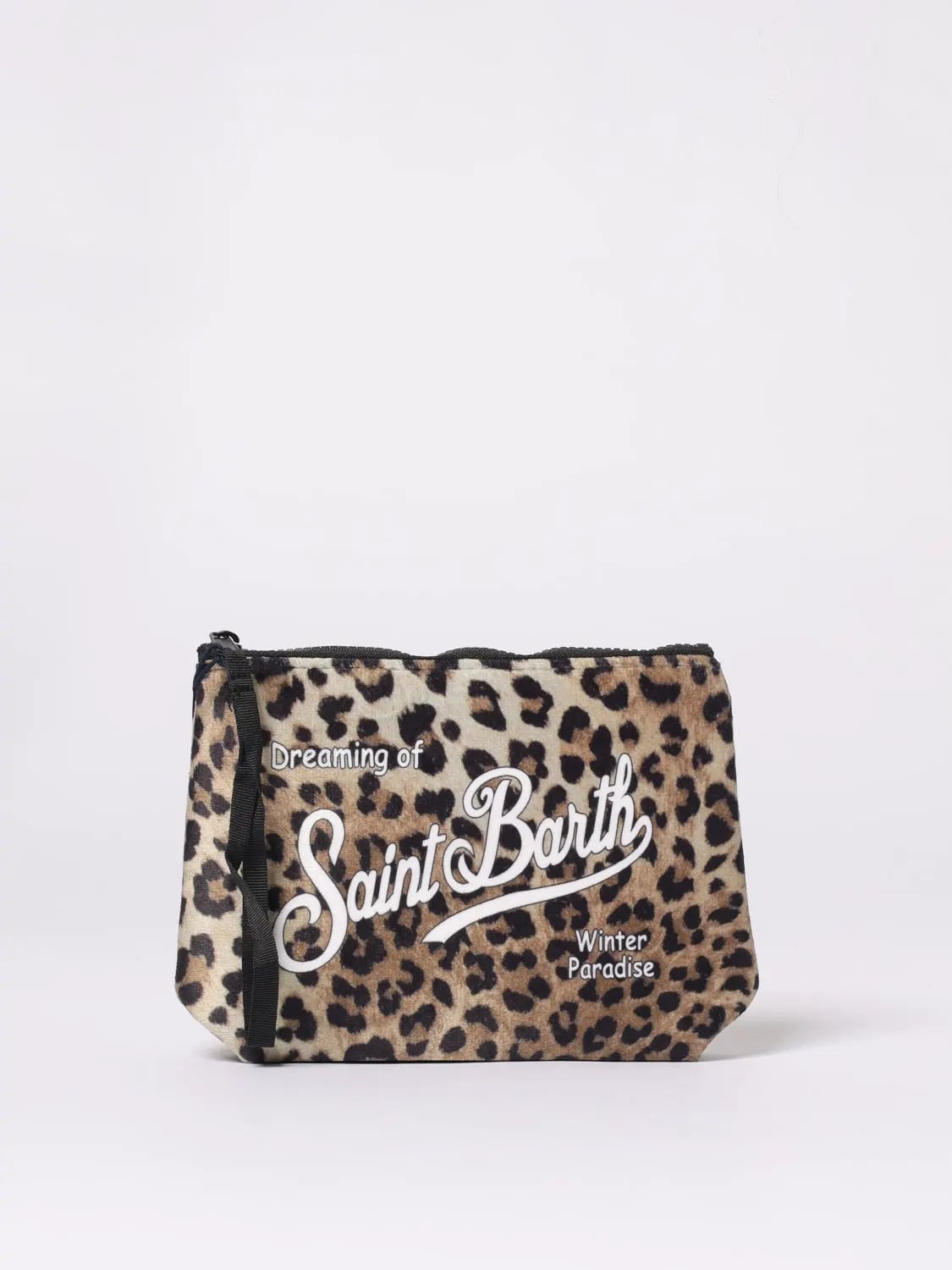 Clutch Aline W Saint Barth Classic Leo - Vista frontale con cinturino