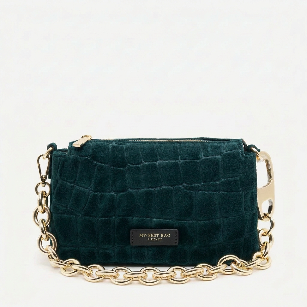 MY BEST BAG FIRENZE F2-MYB-3029L-S02 HAND BAG REFLEX CROCO SUEDE by MY BEST BAG FIRENZE