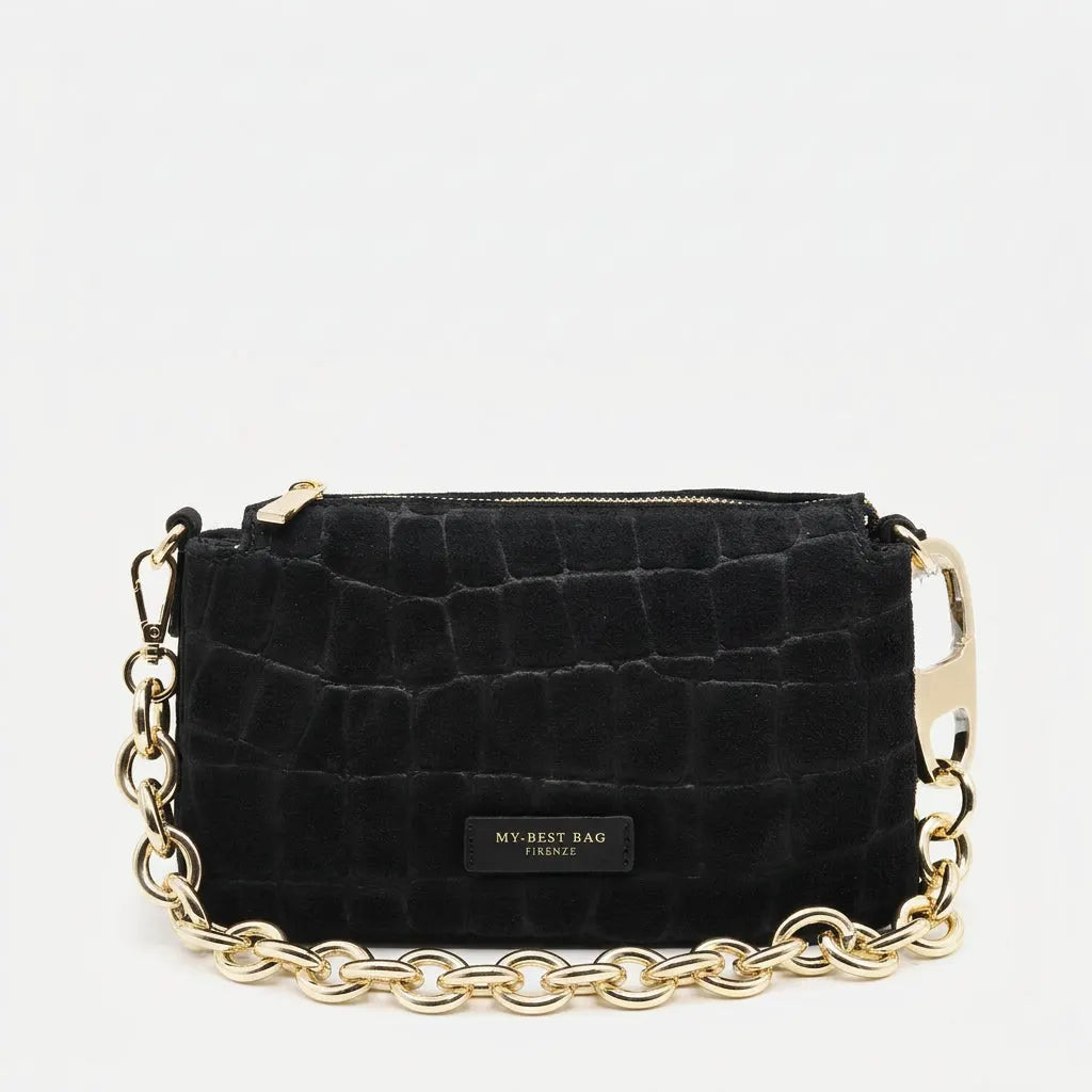 MY BEST BAG FIRENZE F2-MYB-3029L-S02 HAND BAG REFLEX CROCO SUEDE by MY BEST BAG FIRENZE